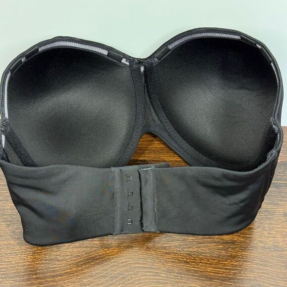 Soma black stunning starlett strapless underwire bra size 34 DDD - Picture 5 of 9